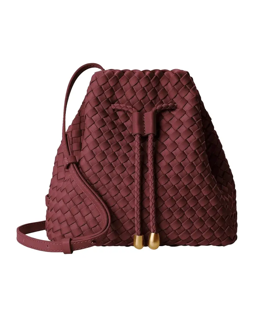 Naghedi Soho Medium Woven Neoprene Crossbody Bag