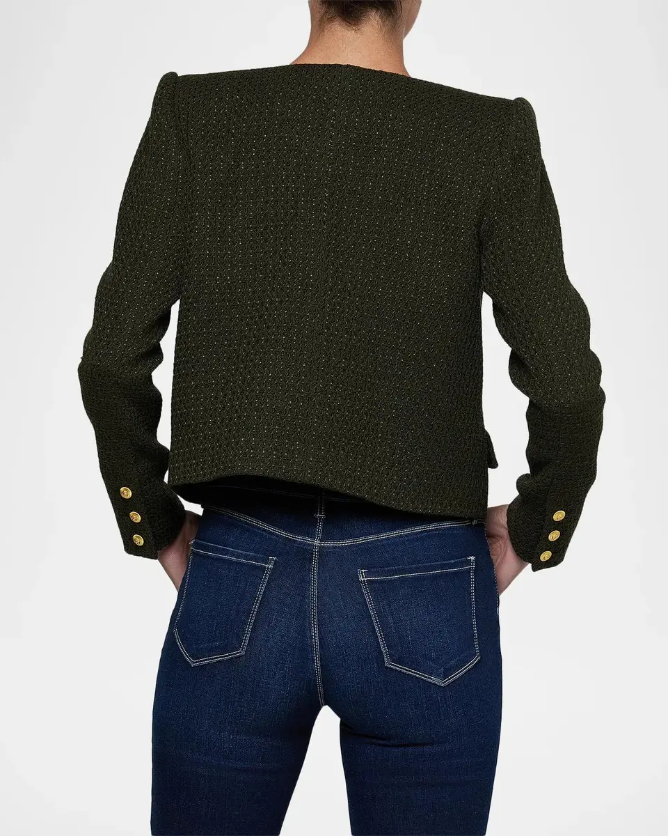 L'Agence Zell Collarless Jacket | Thumbnail 3
