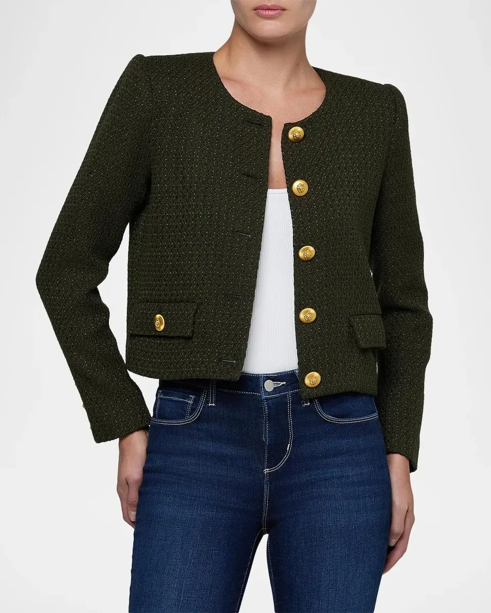 L'Agence Zell Collarless Jacket | Thumbnail 4