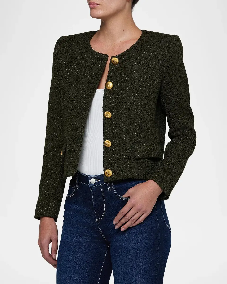 L'Agence Zell Collarless Jacket | Thumbnail 5