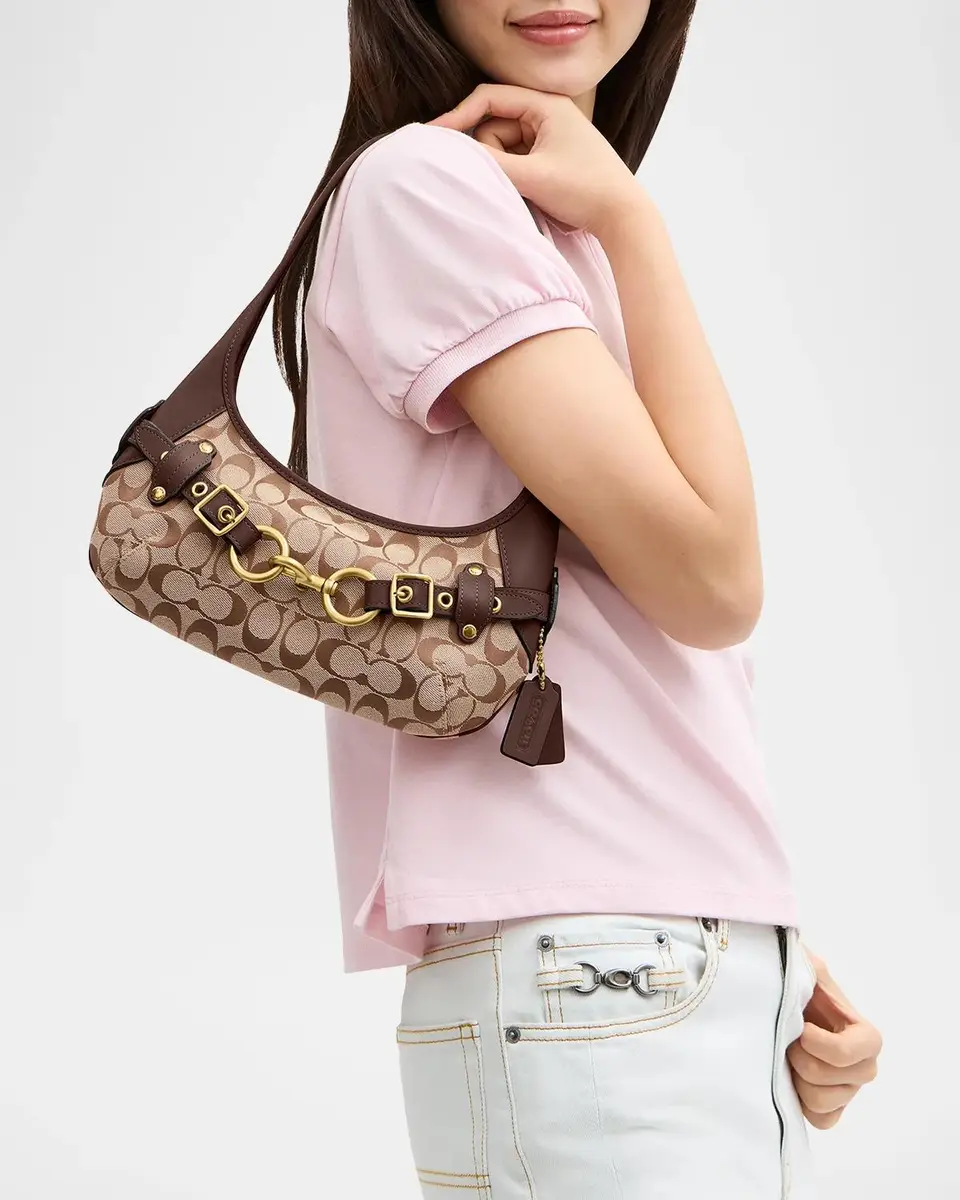 Coach Belted Ergo Jacquard Shoulder Bag | Thumbnail 2 Coach Belted Ergo Jacquard Shoulder Bag | Thumbnail 2