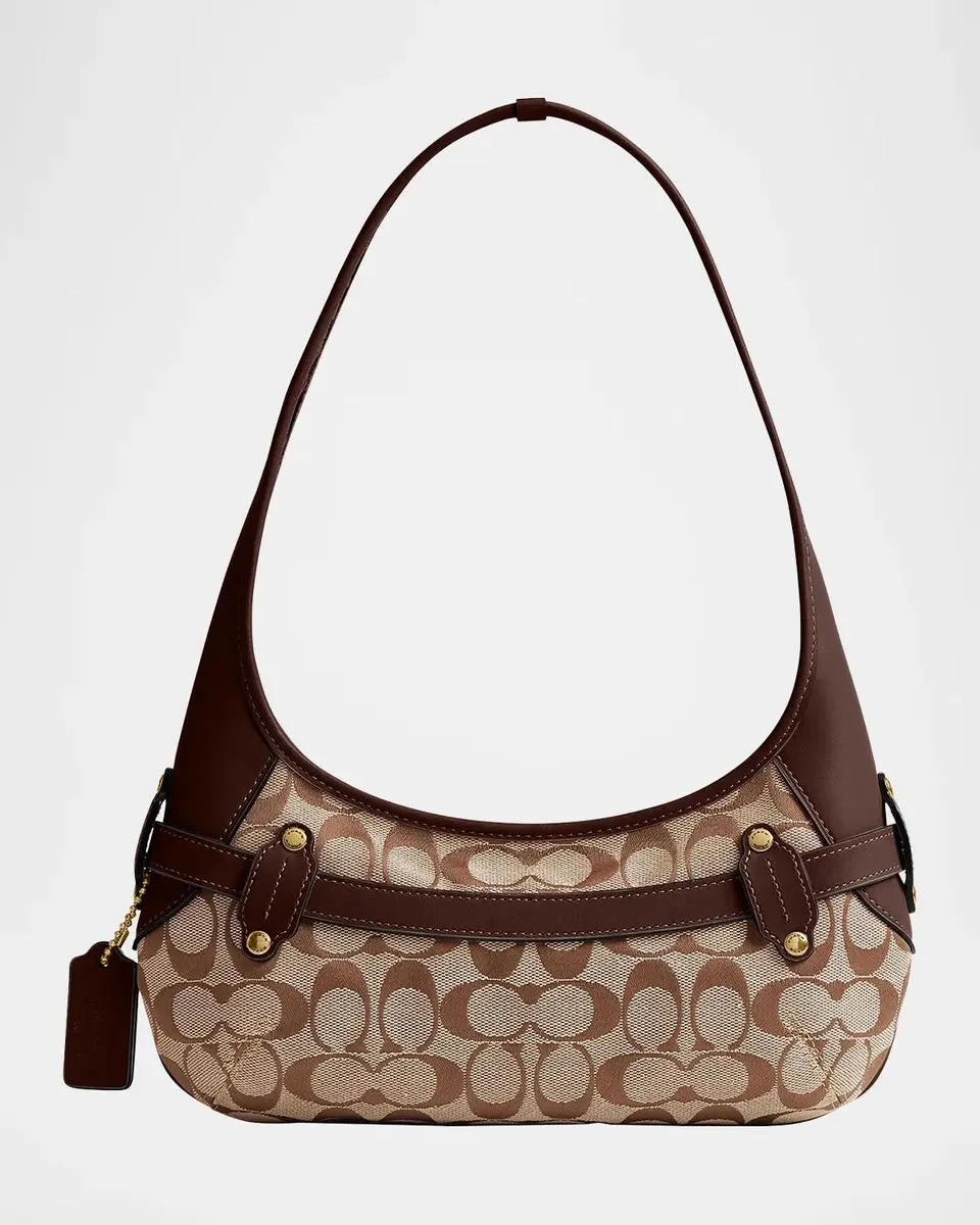 Coach Belted Ergo Jacquard Shoulder Bag | Thumbnail 6 Coach Belted Ergo Jacquard Shoulder Bag | Thumbnail 6