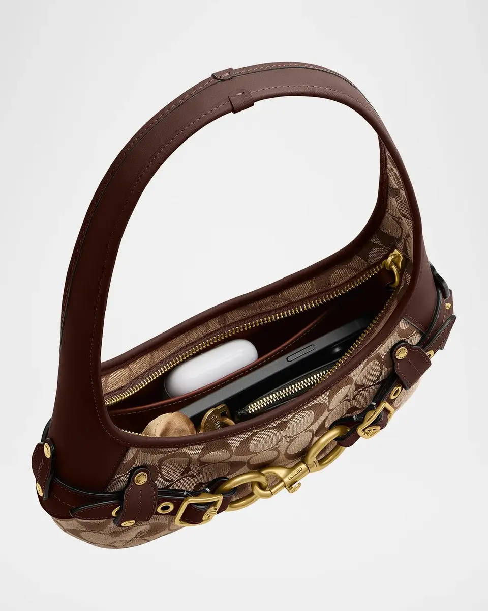 Coach Belted Ergo Jacquard Shoulder Bag | Thumbnail 8 Coach Belted Ergo Jacquard Shoulder Bag | Thumbnail 8