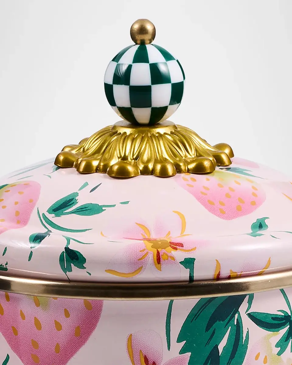 MacKenzie-Childs Strawberry Medium Canister | Thumbnail 2 MacKenzie-Childs Strawberry Medium Canister | Thumbnail 2
