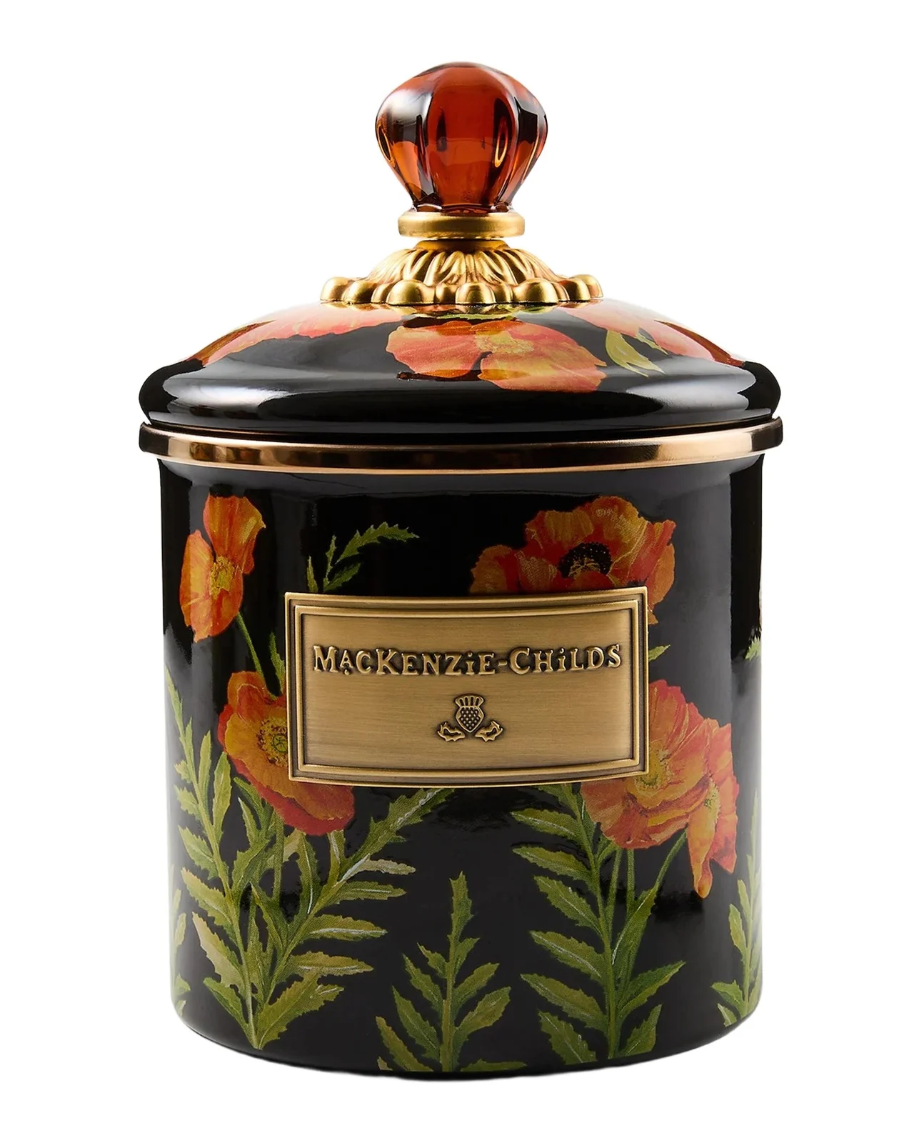 MacKenzie-Childs Small Poppy Canister