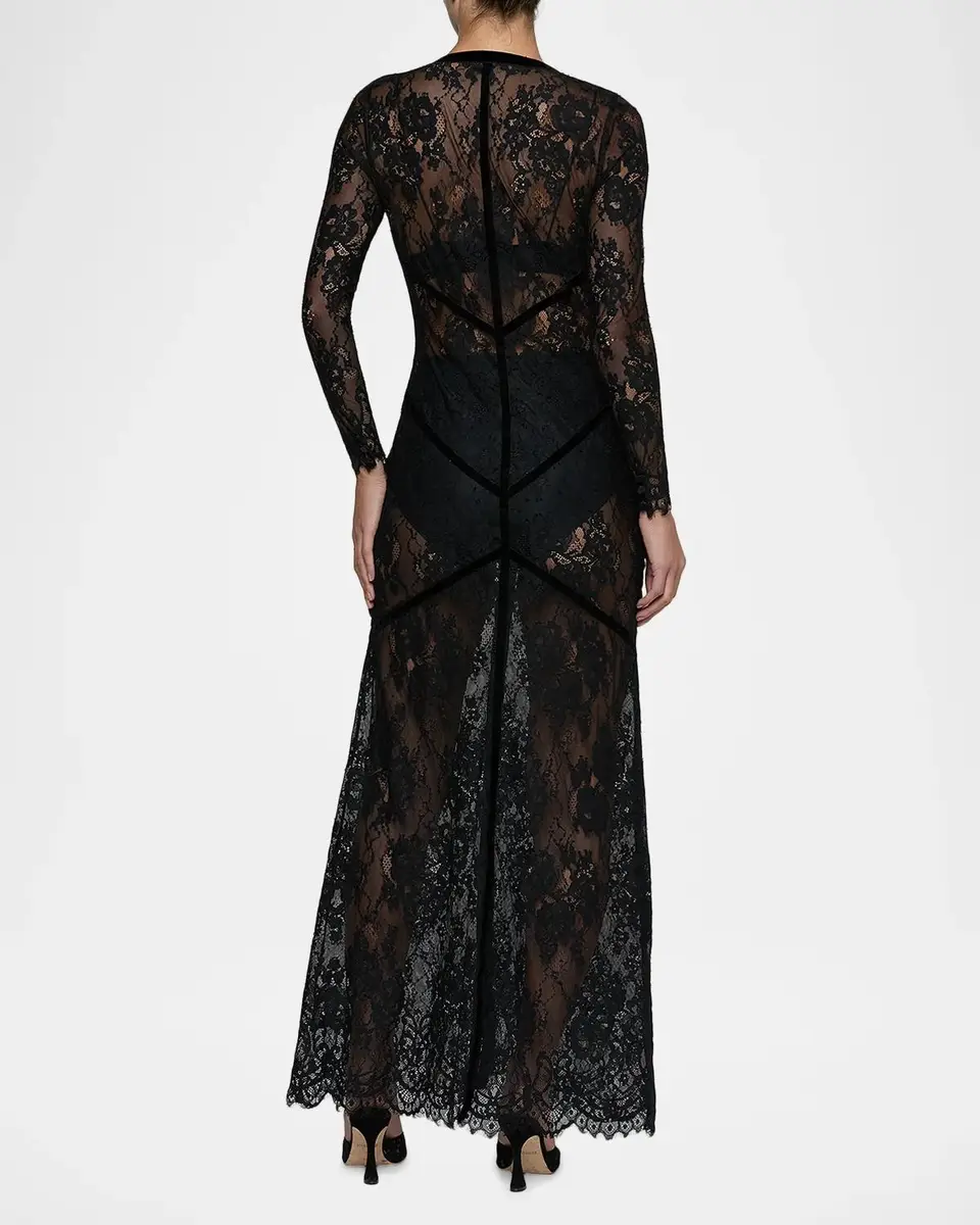 L'Agence Poesy Lace Maxi Dress | Thumbnail 3 L'Agence Poesy Lace Maxi Dress | Thumbnail 3