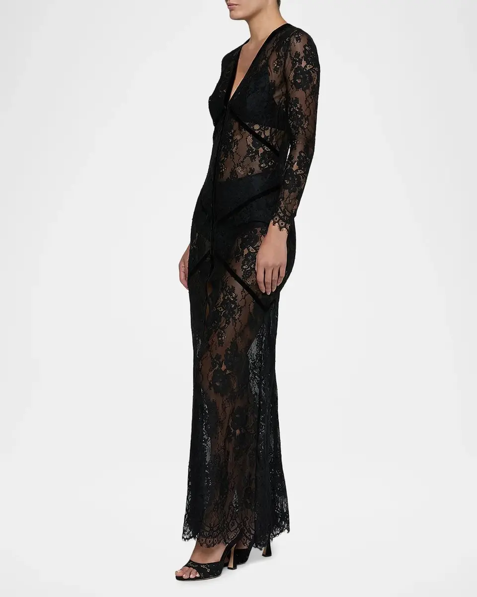 L'Agence Poesy Lace Maxi Dress | Thumbnail 5 L'Agence Poesy Lace Maxi Dress | Thumbnail 5