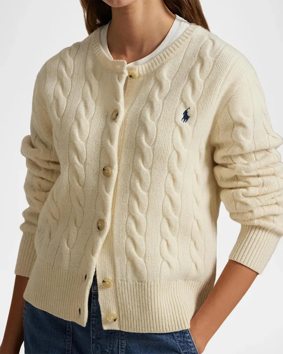 Polo Ralph Lauren Cable-Knit Wool-Cashmere Cardigan | Thumbnail 5