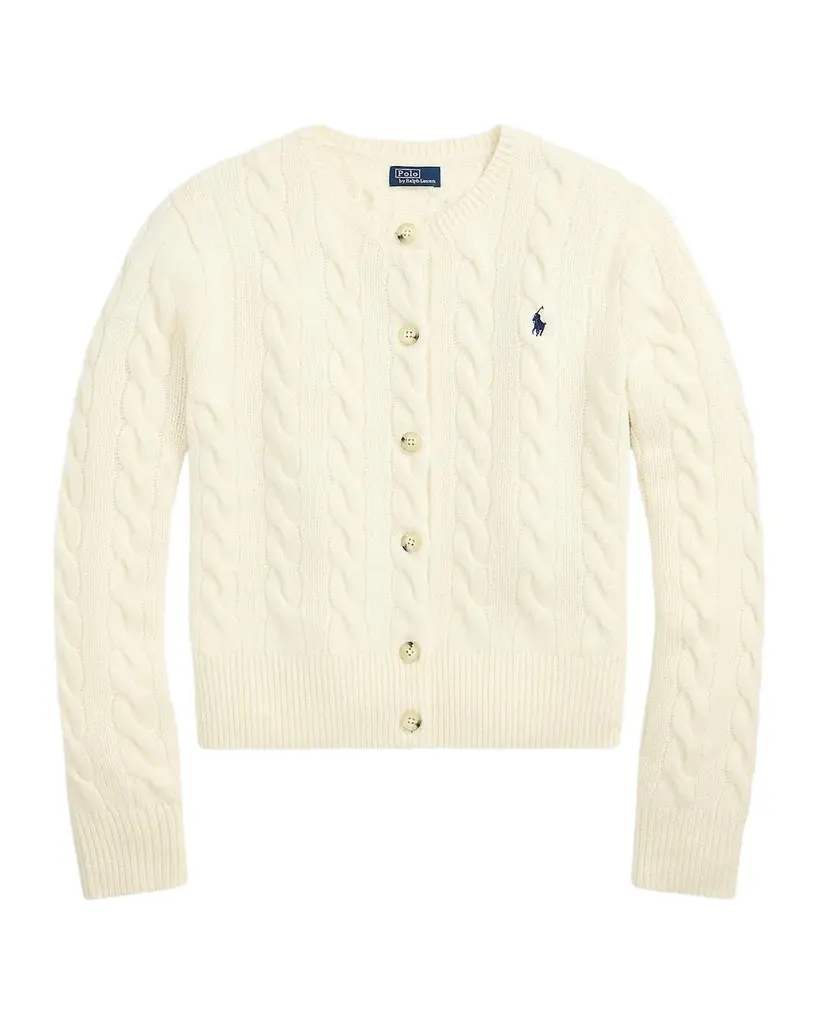 Cable-Knit Wool-Cashmere Cardigan Cable-Knit Wool-Cashmere Cardigan
