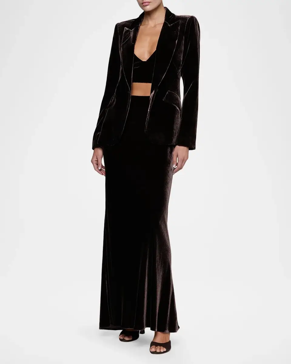 L'Agence Chamberlain Velvet Blazer | Thumbnail 2