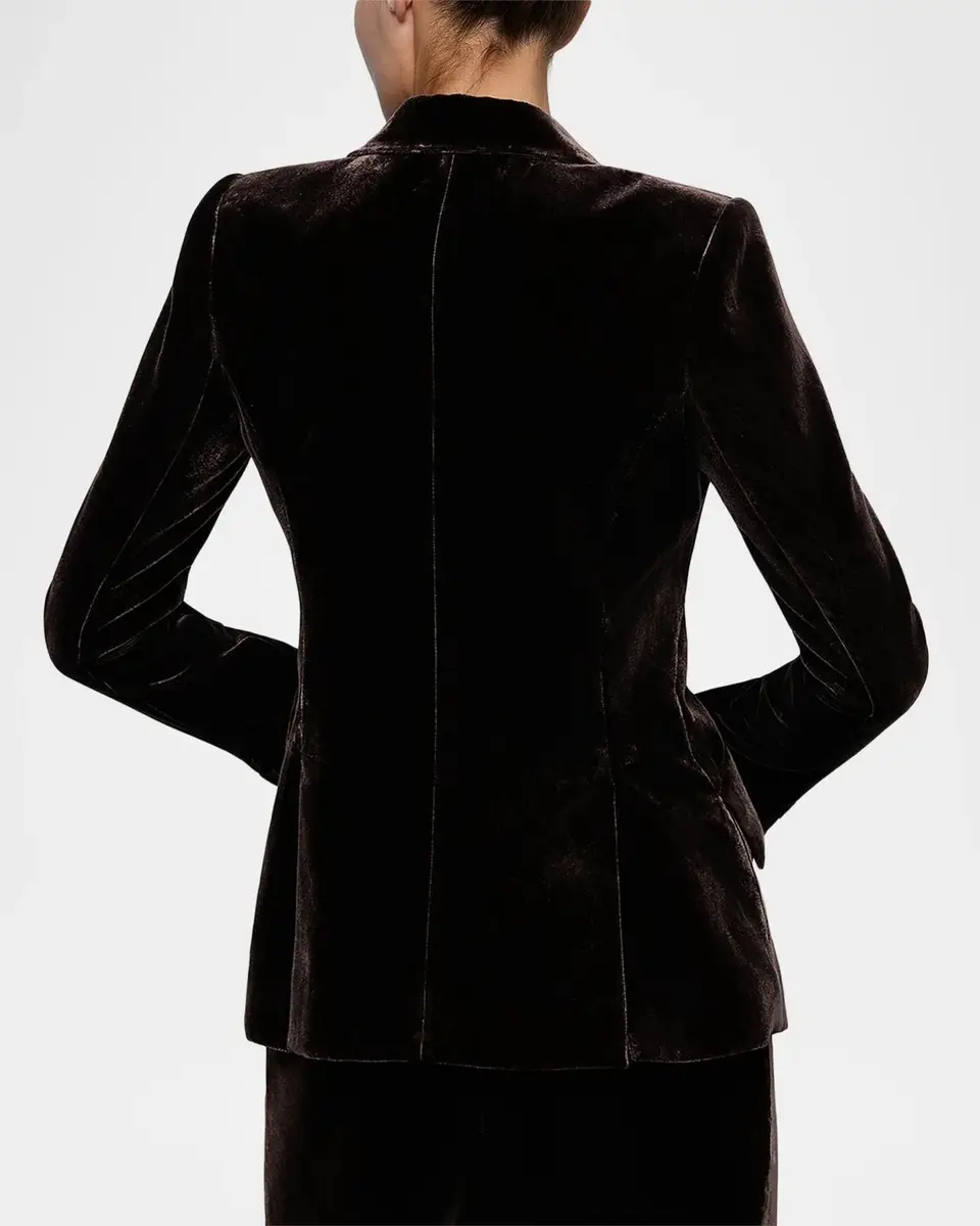 L'Agence Chamberlain Velvet Blazer | Thumbnail 3