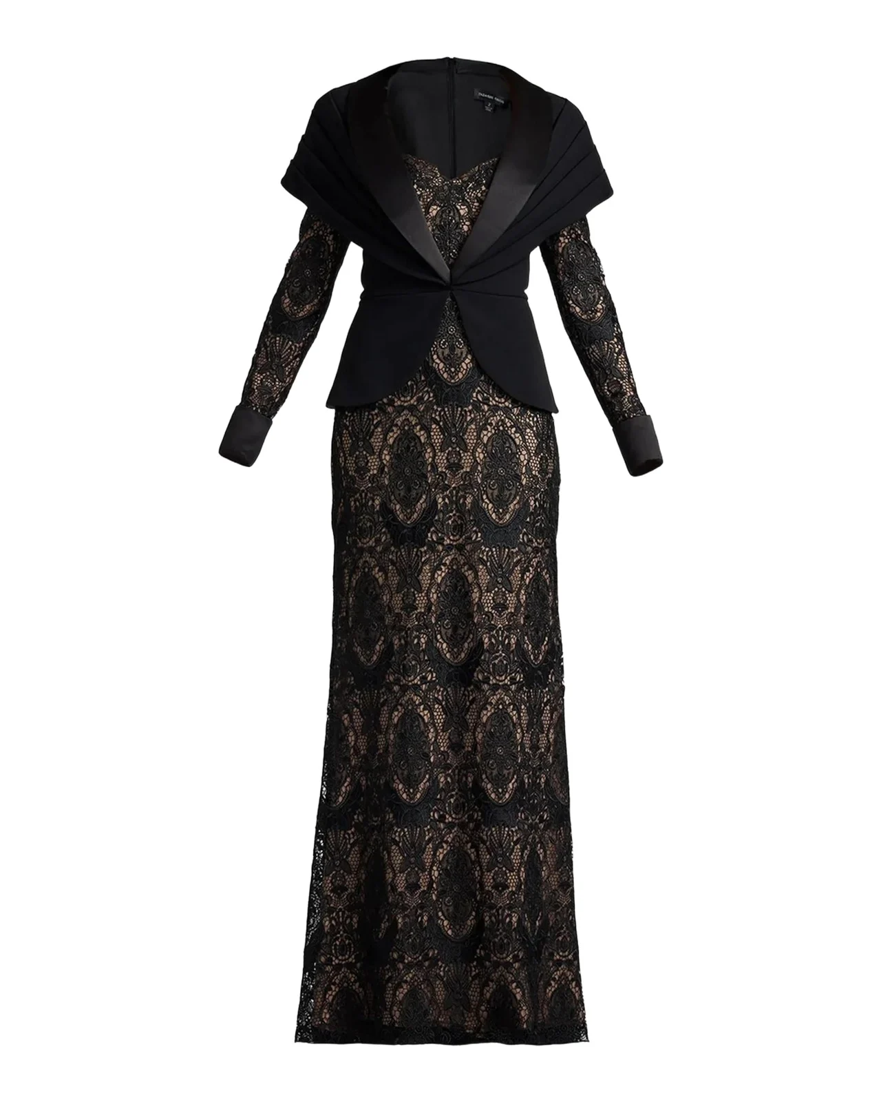 Tadashi Shoji Carlotta Lace Illusion Gown