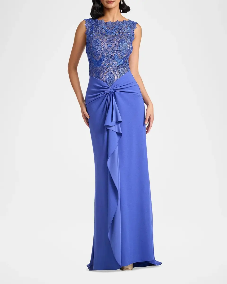 Tadashi Shoji Evelise Ruffled Lace Gown | Thumbnail 2 Tadashi Shoji Evelise Ruffled Lace Gown | Thumbnail 2
