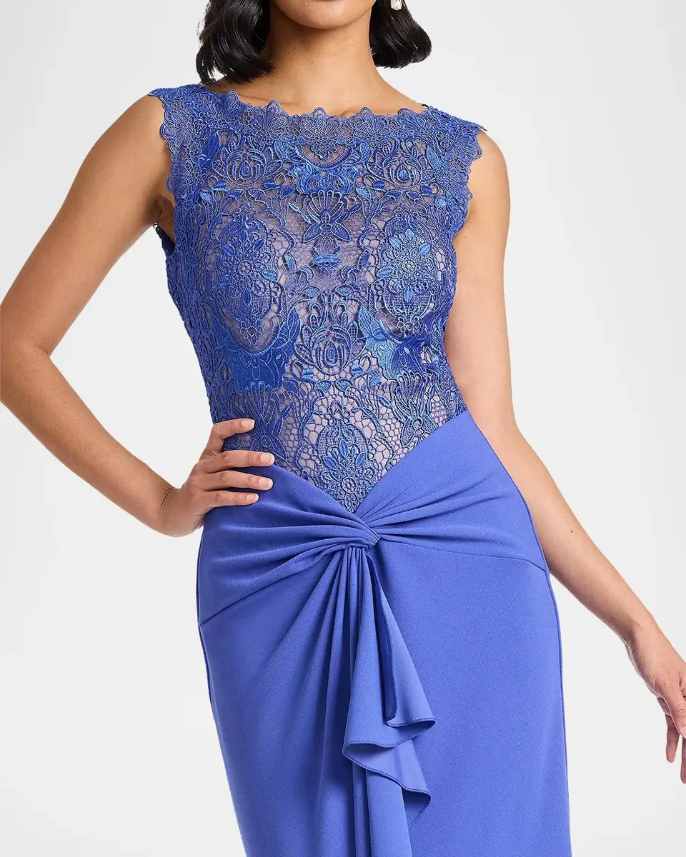 Tadashi Shoji Evelise Ruffled Lace Gown | Thumbnail 4 Tadashi Shoji Evelise Ruffled Lace Gown | Thumbnail 4
