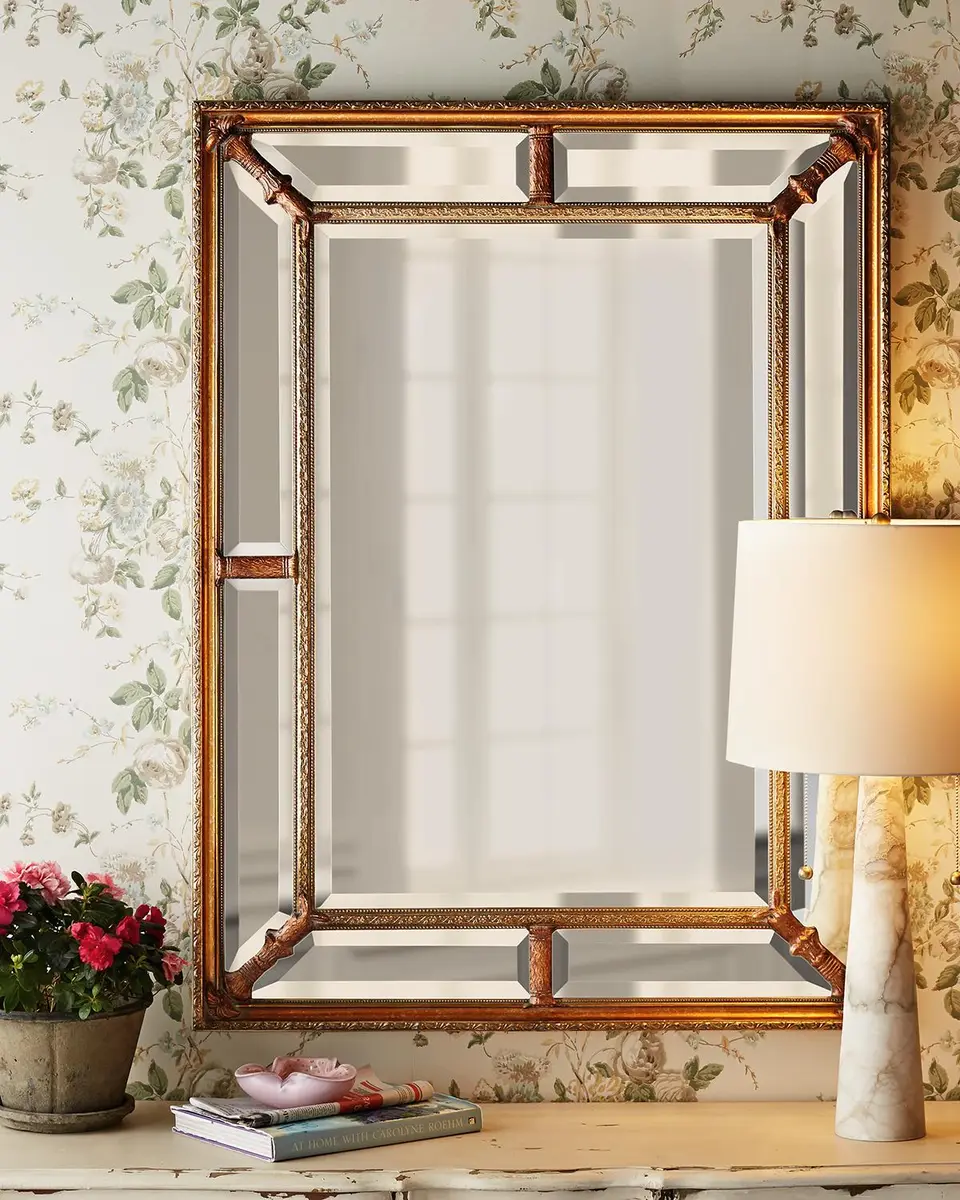 John-Richard Collection Beveled-Frame Mirror | Thumbnail 3 John-Richard Collection Beveled-Frame Mirror | Thumbnail 3