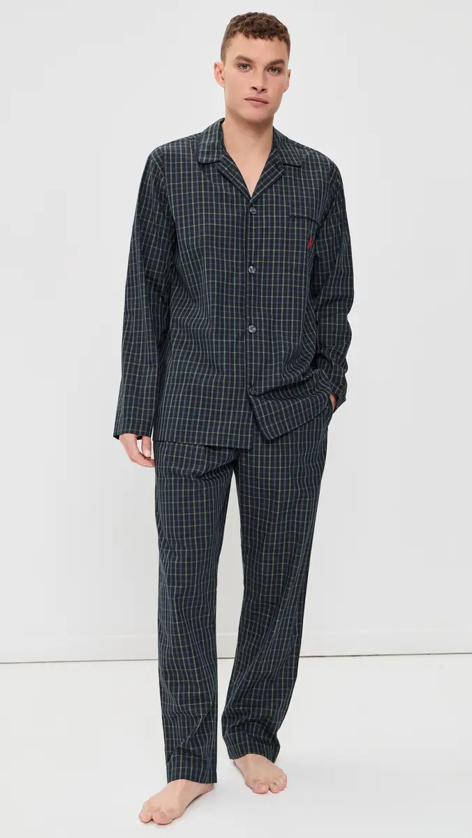 Polo Ralph Lauren Underwear Plaid Woven Pajama Set | Thumbnail 2