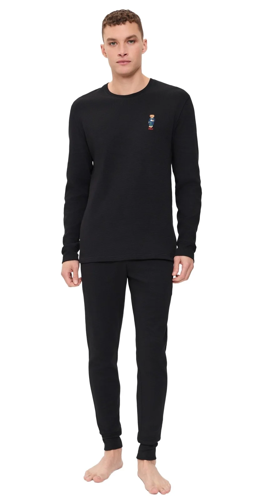 Thermal Bear Crew & Joggers Pajama Set