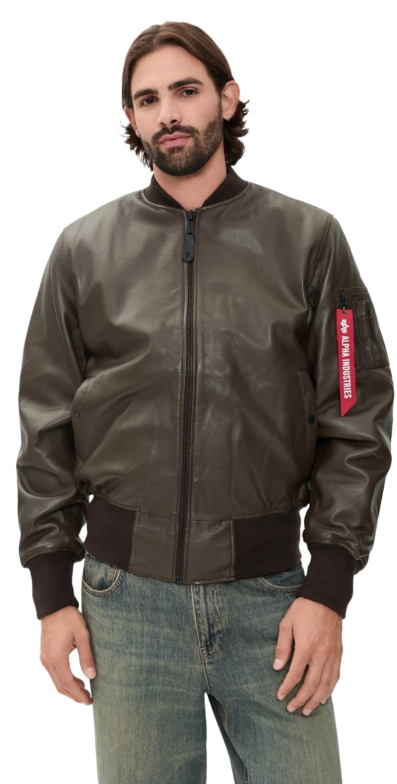 Leather Ma-1 Heritage Fit Flight Jacket