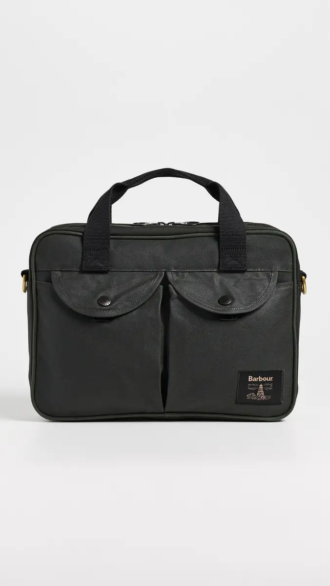 Barbour Field Wax Laptop Bag | Thumbnail 2