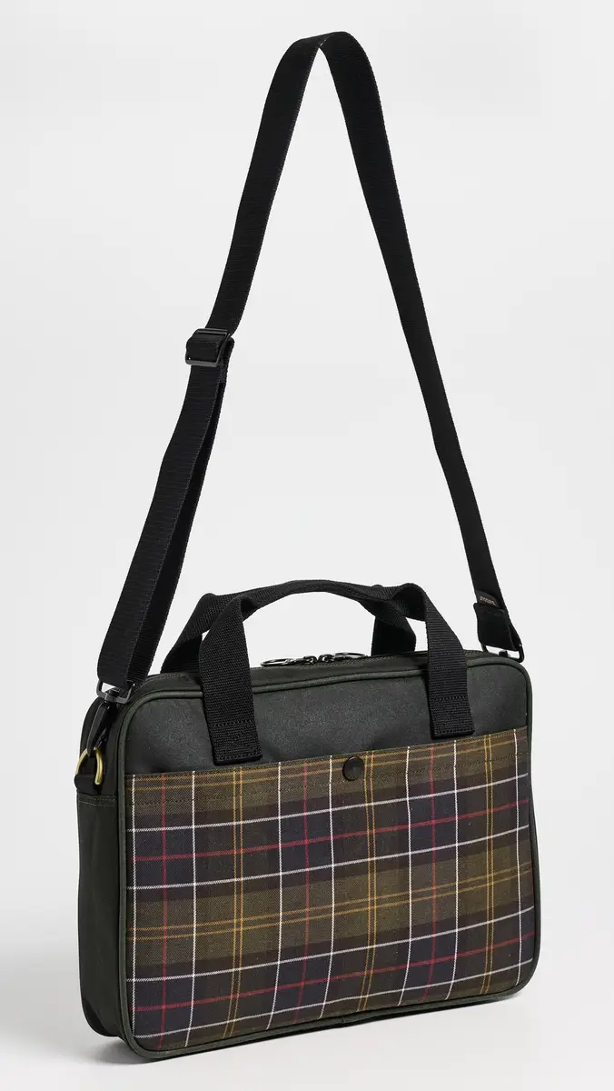 Barbour Field Wax Laptop Bag | Thumbnail 4