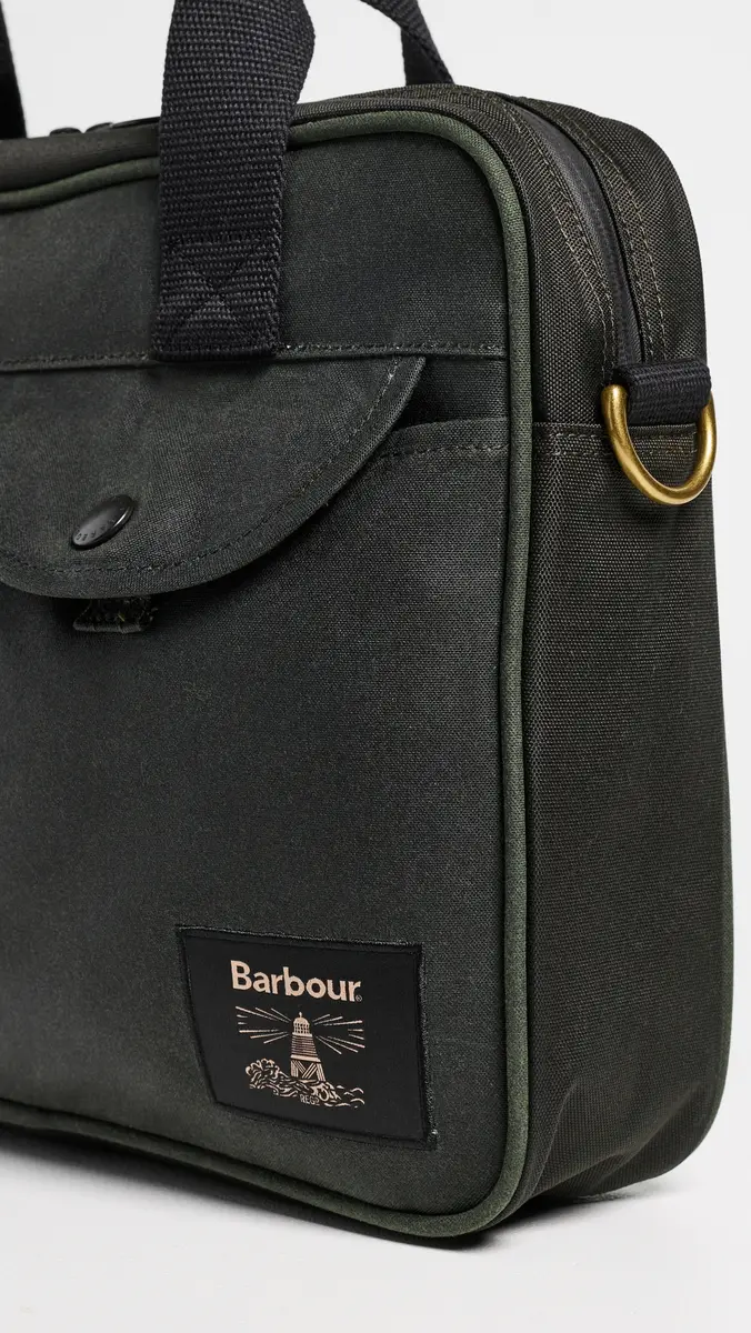 Barbour Field Wax Laptop Bag | Thumbnail 5