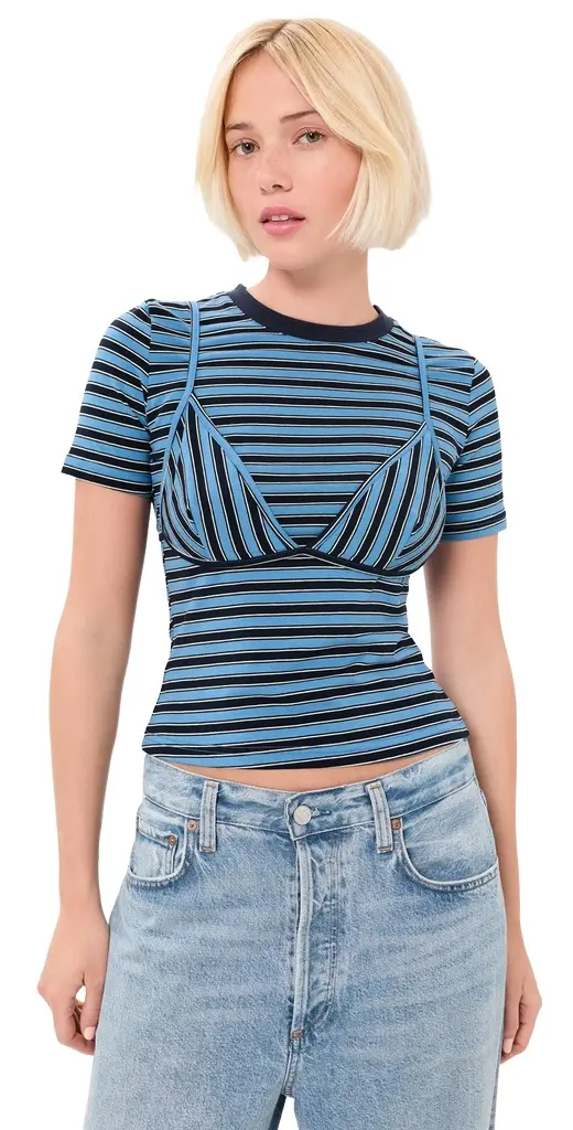 Stripe Bra Baby T-Shirt