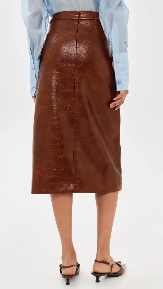 Essentiel Antwerp Kind Faux Leather Skirt | Thumbnail 3 Essentiel Antwerp Kind Faux Leather Skirt | Thumbnail 3