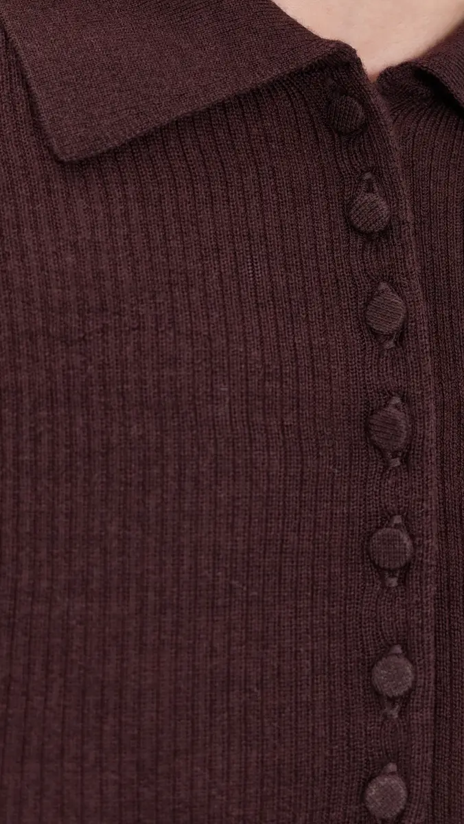 Vince Ribbed Raglan Polo | Thumbnail 6 Vince Ribbed Raglan Polo | Thumbnail 6