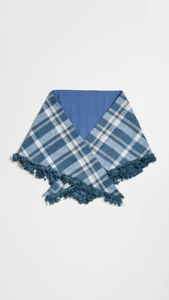 Lele Sadoughi Plaid Triangle Scarf | Thumbnail 4 Lele Sadoughi Plaid Triangle Scarf | Thumbnail 4