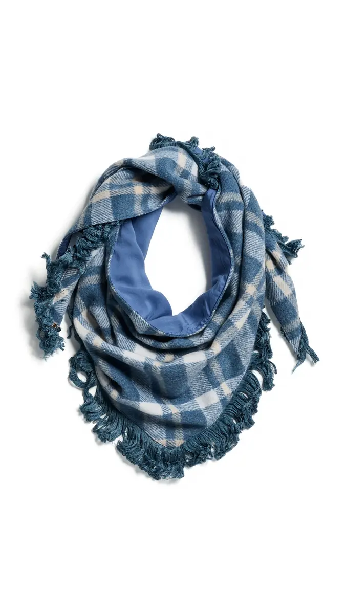 Lele Sadoughi Plaid Triangle Scarf | Thumbnail 6 Lele Sadoughi Plaid Triangle Scarf | Thumbnail 6