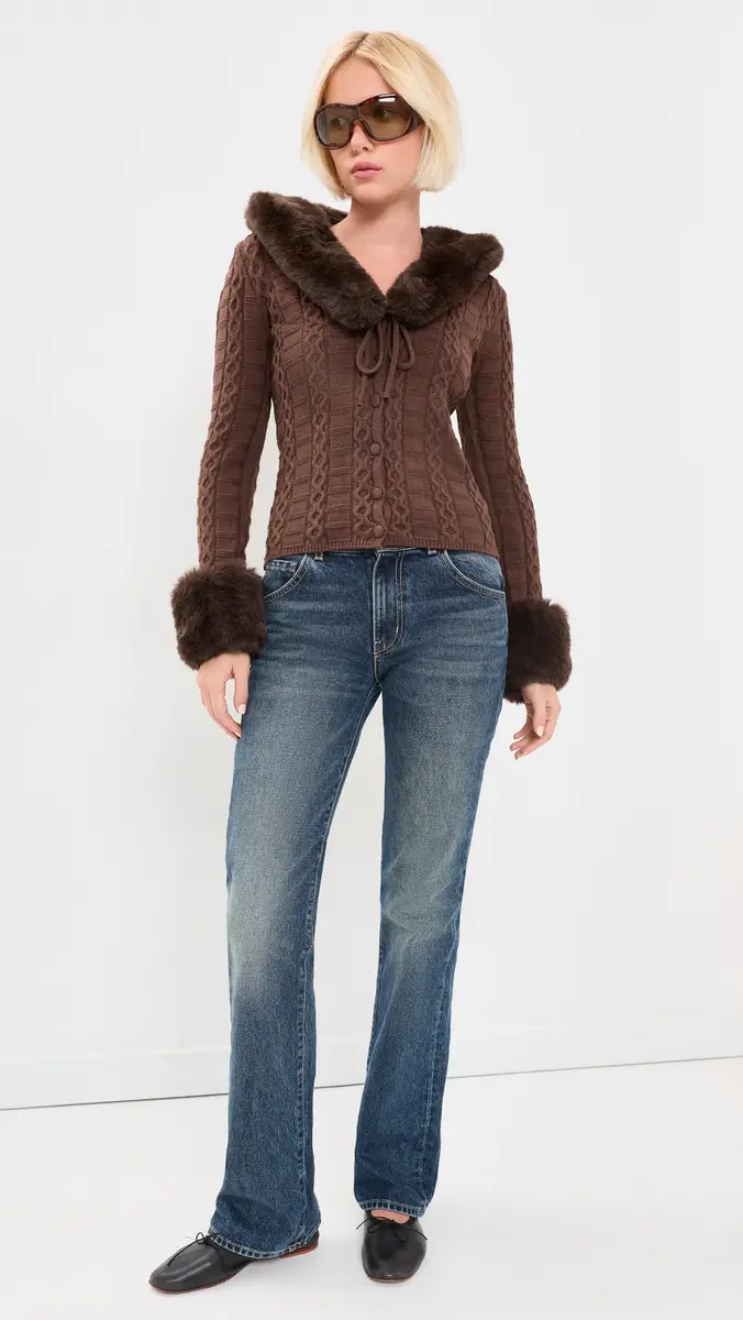 House of Sunny Cable Peggy Cardigan | Thumbnail 5 House of Sunny Cable Peggy Cardigan | Thumbnail 5