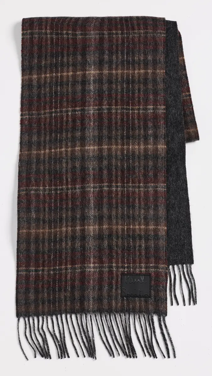 Paul Smith Checkered Wool Scarf | Thumbnail 2