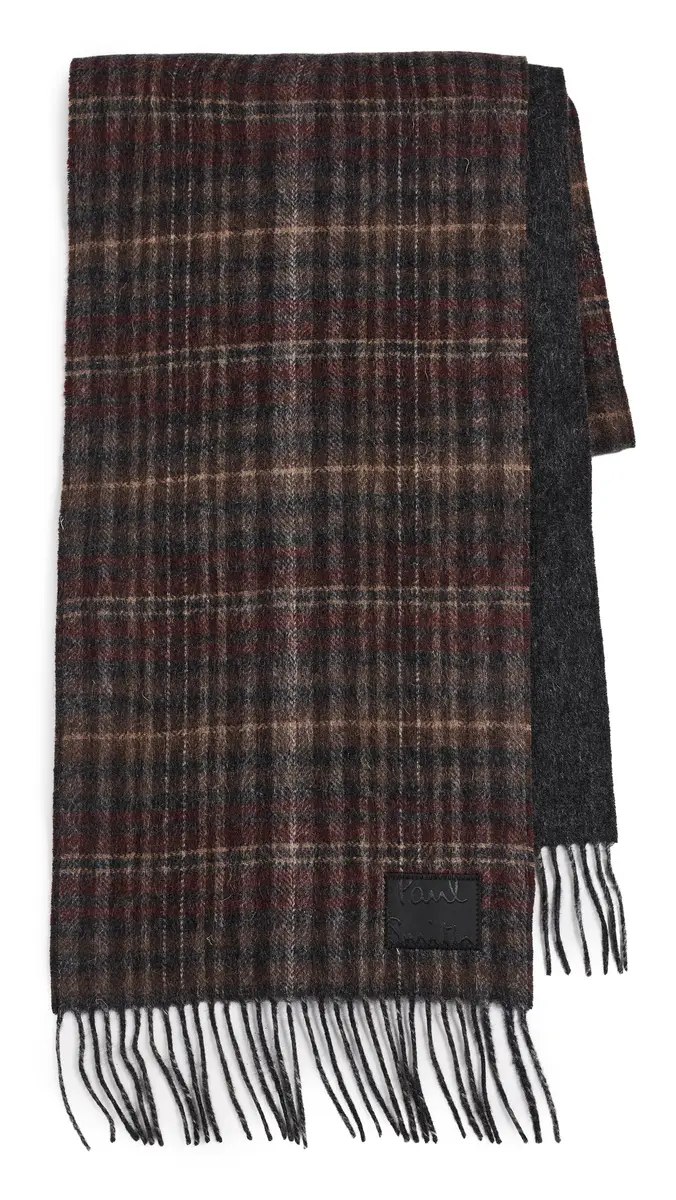 Paul Smith Checkered Wool Scarf | Thumbnail 6