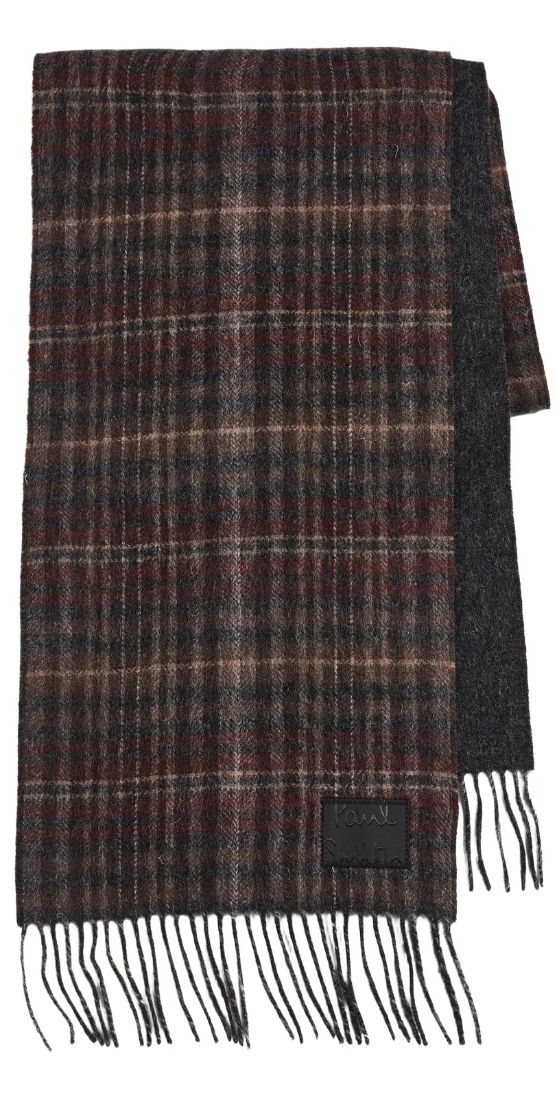 Checkered Wool Scarf