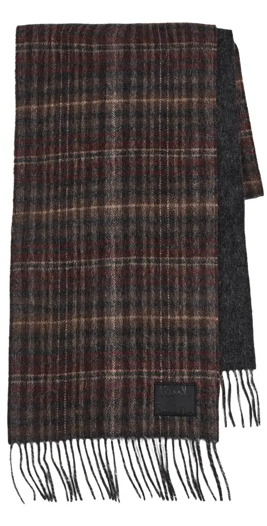 Paul Smith Checkered Wool Scarf