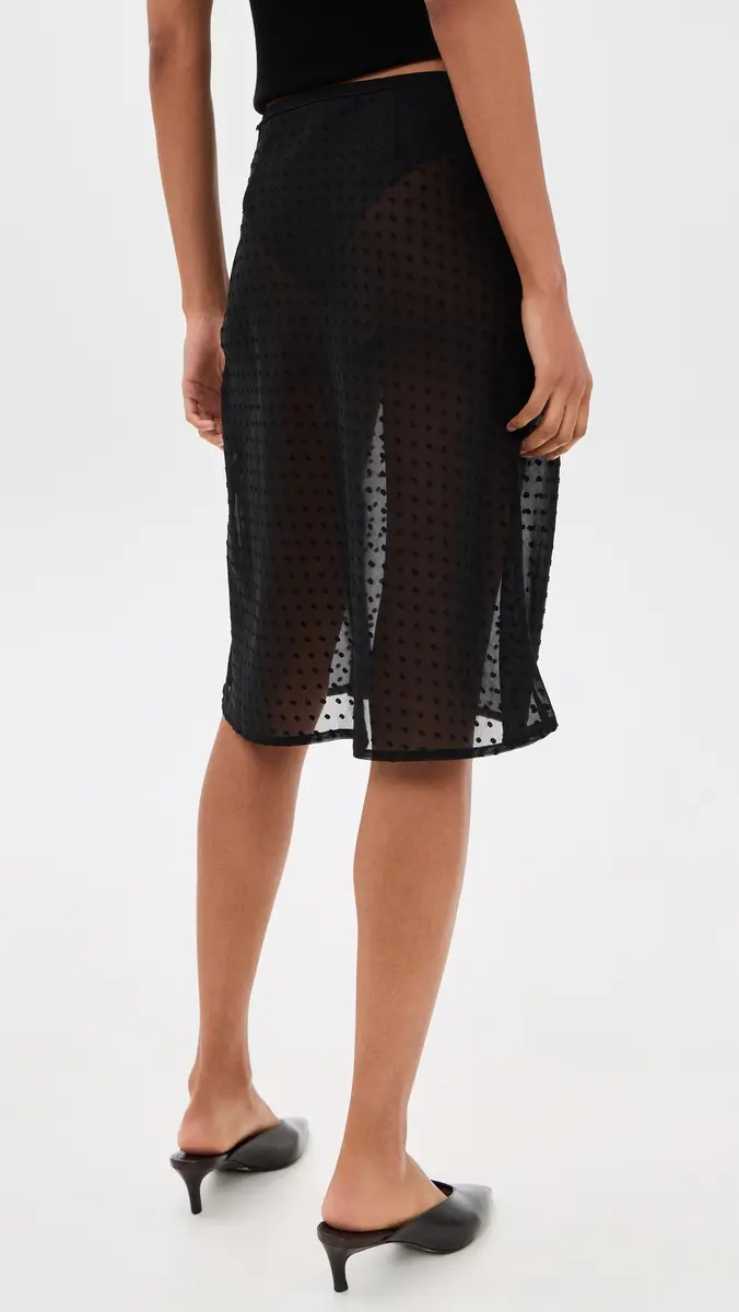 Runaway The Label Kit Low Waist Sheer Midi Skirt | Thumbnail 3 Runaway The Label Kit Low Waist Sheer Midi Skirt | Thumbnail 3