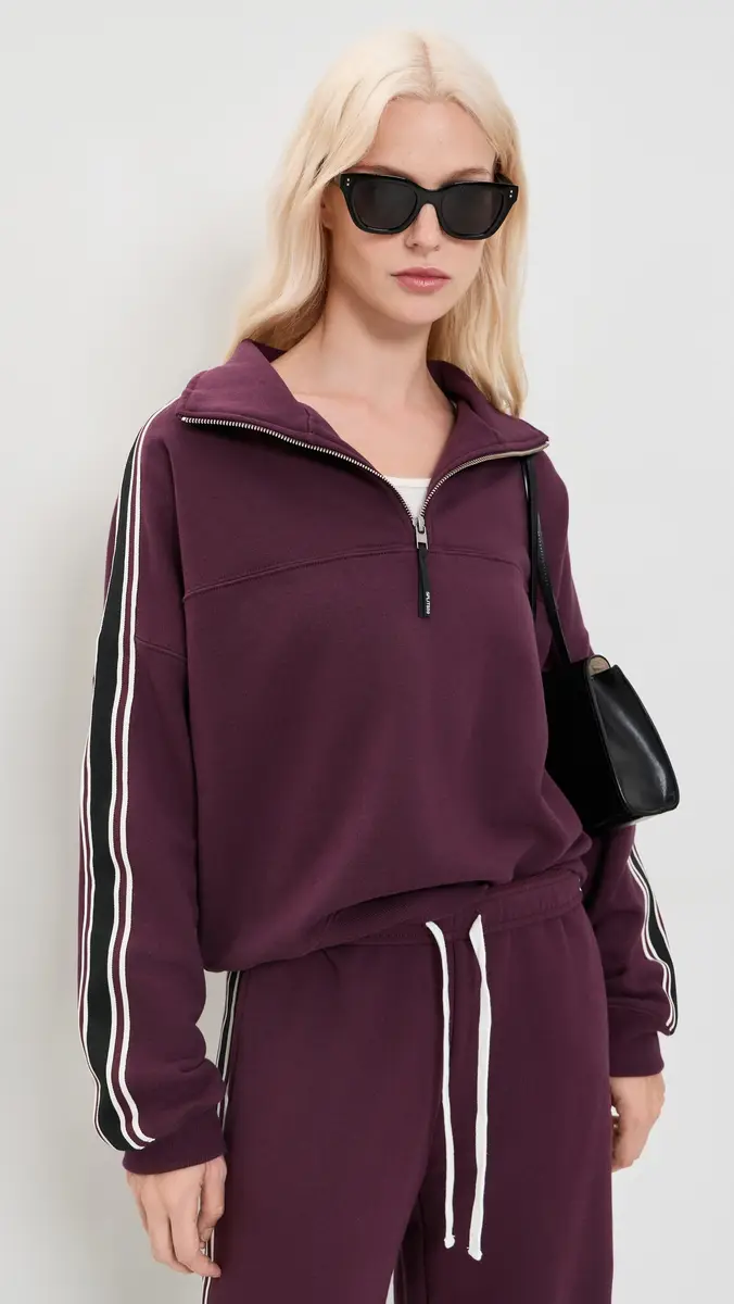 Splits59 Goldie French Terry Oversized Half Zip Sweatshirt | Thumbnail 2 Splits59 Goldie French Terry Oversized Half Zip Sweatshirt | Thumbnail 2