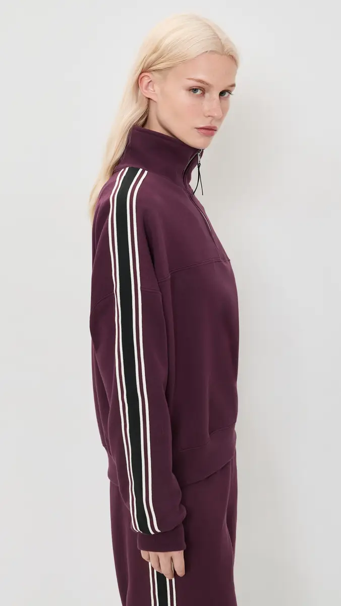 Splits59 Goldie French Terry Oversized Half Zip Sweatshirt | Thumbnail 4 Splits59 Goldie French Terry Oversized Half Zip Sweatshirt | Thumbnail 4