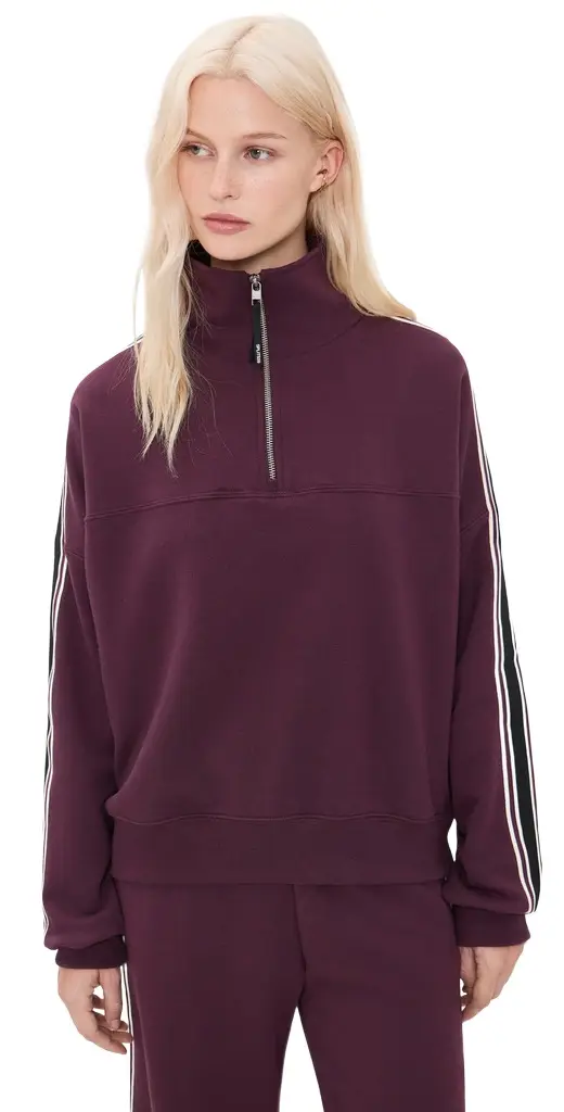 Goldie French Terry Oversized Half Zip Sweatshirt Goldie French Terry Oversized Half Zip Sweatshirt