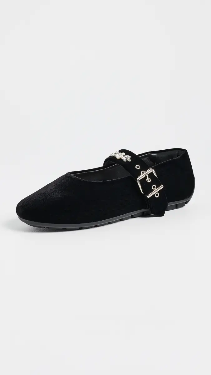 Simone Rocha Mary Jane Ballerina Grip Flats | Thumbnail 2
