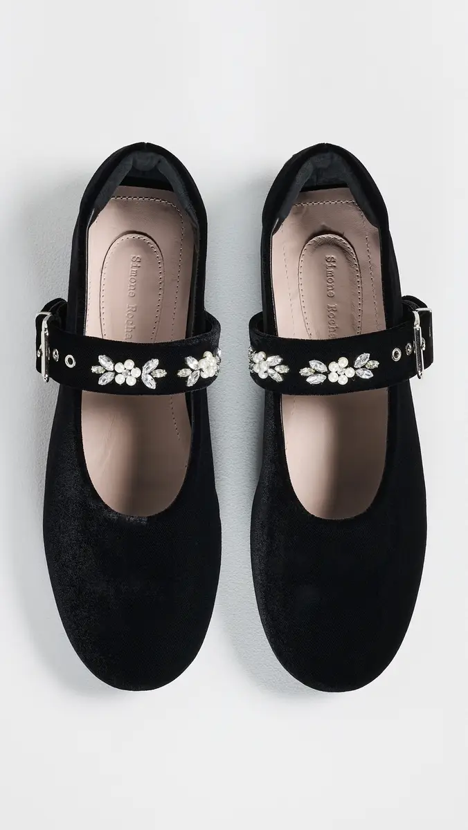 Simone Rocha Mary Jane Ballerina Grip Flats | Thumbnail 5