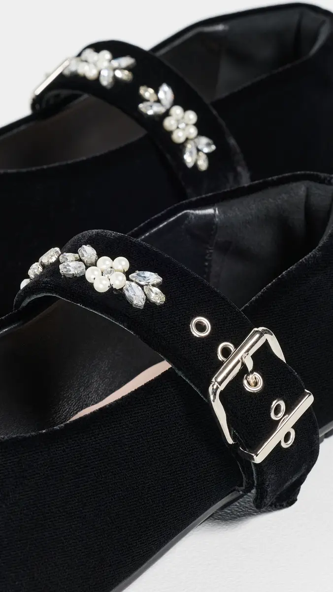 Simone Rocha Mary Jane Ballerina Grip Flats | Thumbnail 6