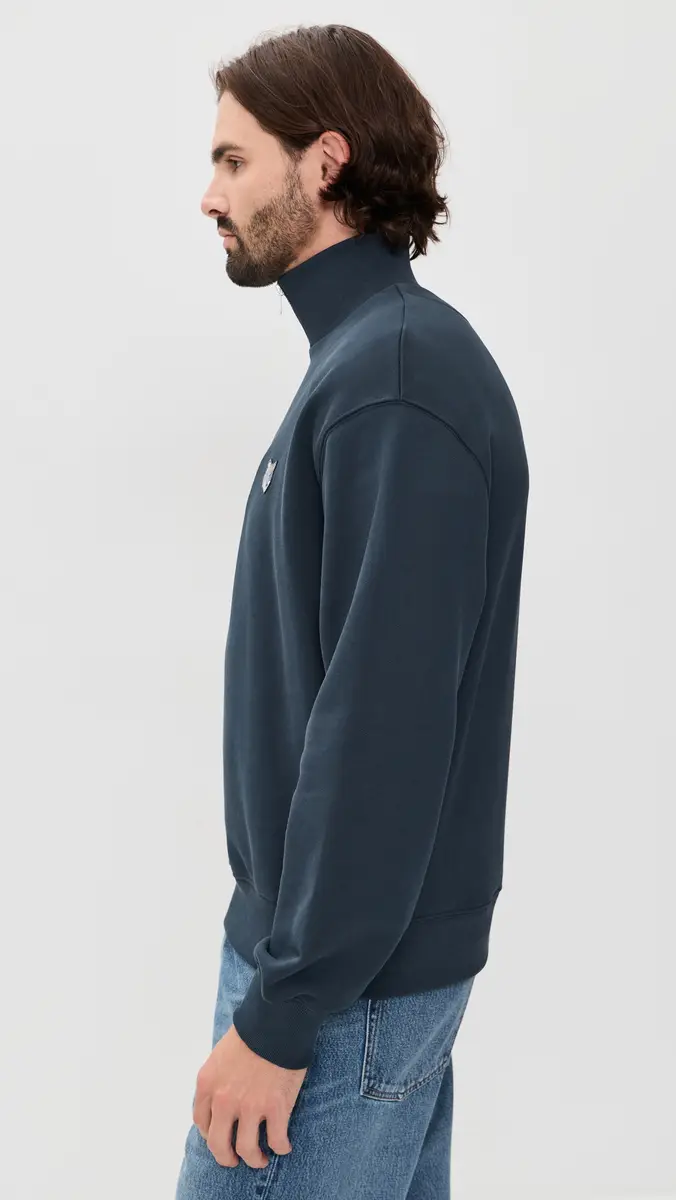 Maison Kitsuné Fox Head Comfort Half Zip Sweatshirt | Thumbnail 4 Maison Kitsuné Fox Head Comfort Half Zip Sweatshirt | Thumbnail 4