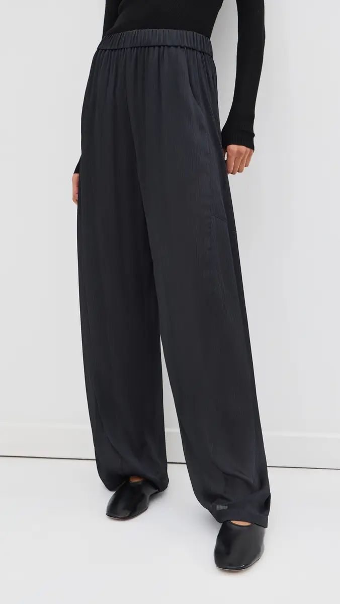 Tibi Matte Satin Plisse Winslow Pants | Thumbnail 2 Tibi Matte Satin Plisse Winslow Pants | Thumbnail 2