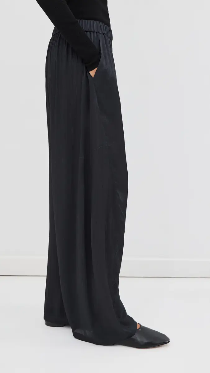 Tibi Matte Satin Plisse Winslow Pants | Thumbnail 4 Tibi Matte Satin Plisse Winslow Pants | Thumbnail 4