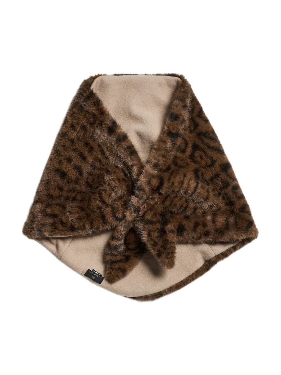 Faux Fur Bonnet Scarf