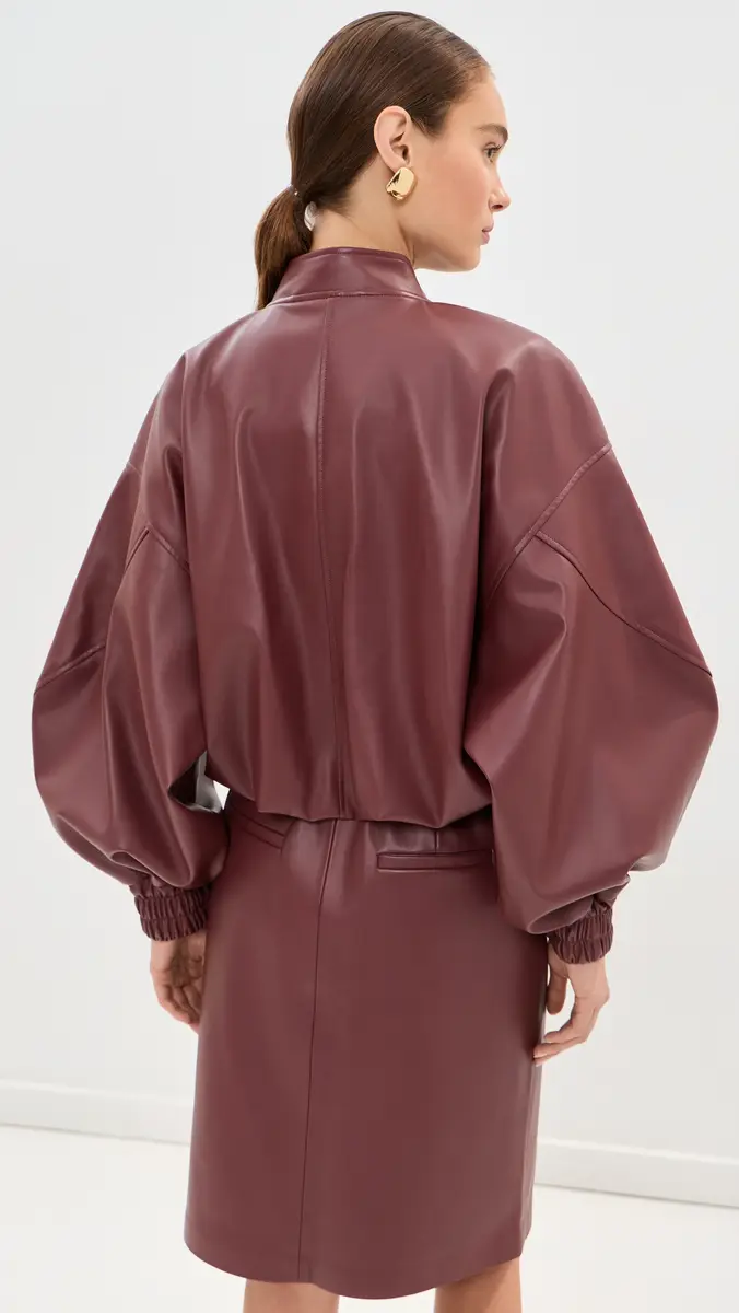 LE BOP Dawn Faux Leather Exaggerated Sleeve Jacket | Thumbnail 3 LE BOP Dawn Faux Leather Exaggerated Sleeve Jacket | Thumbnail 3