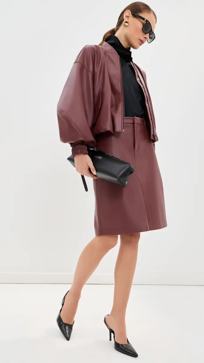 LE BOP Dawn Faux Leather Exaggerated Sleeve Jacket | Thumbnail 5 LE BOP Dawn Faux Leather Exaggerated Sleeve Jacket | Thumbnail 5