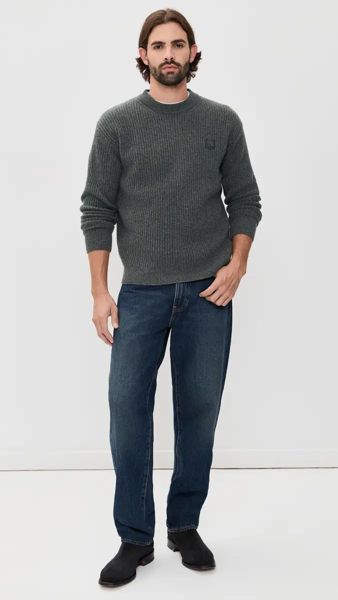 Maison Kitsuné Fox Head Wool Ribbed Sweater | Thumbnail 6 Maison Kitsuné Fox Head Wool Ribbed Sweater | Thumbnail 6