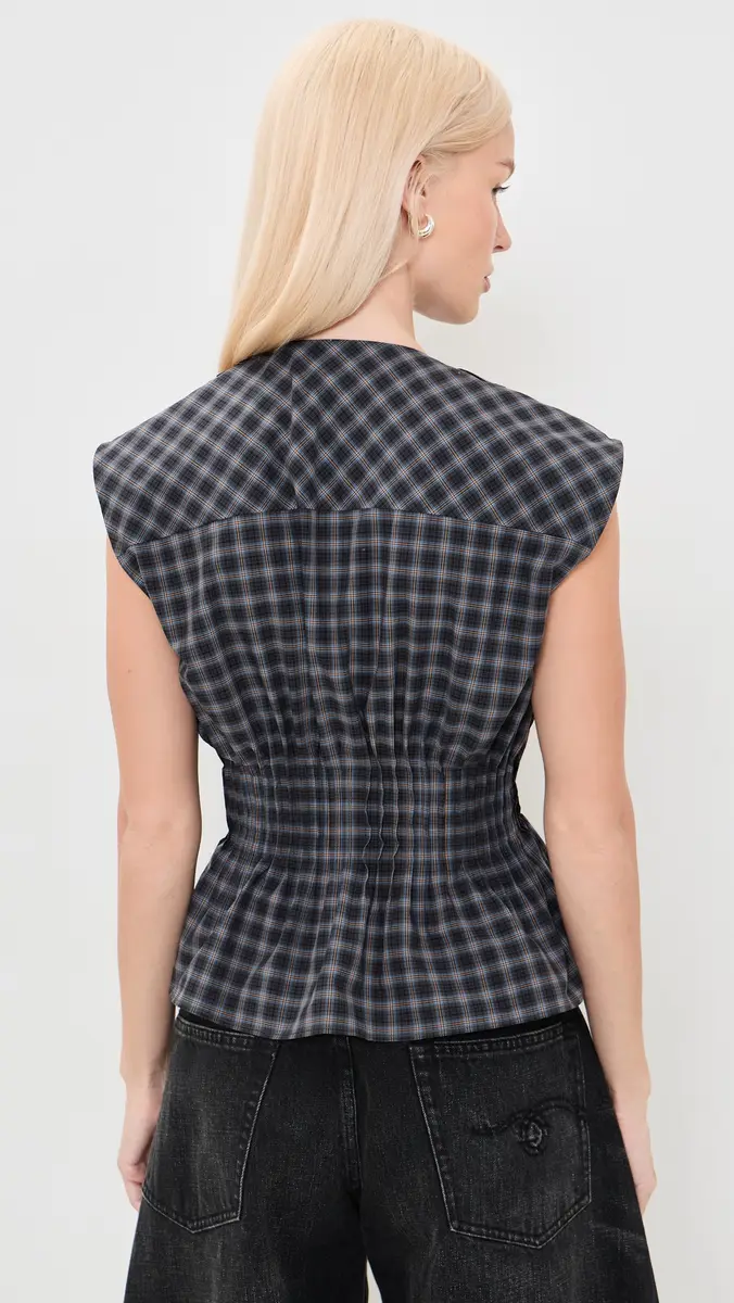 MSGM Plaid Blouse | Thumbnail 3 MSGM Plaid Blouse | Thumbnail 3